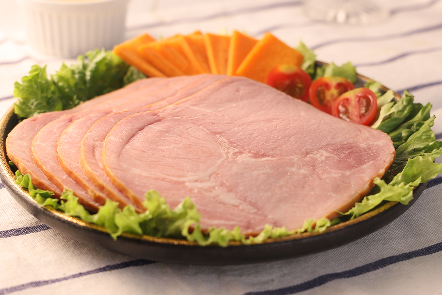 熟煙熏圣誕火腿切片